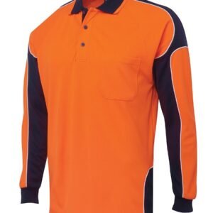 JB's Hi Vis L/S Arm Panel Polo 6AP4L